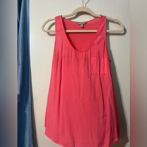 Banana Republic Coral Lightweight Sleeveless Tank Top